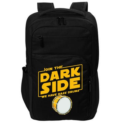 Join The Dark Side Bass Drum Player Impact Tech Backpack