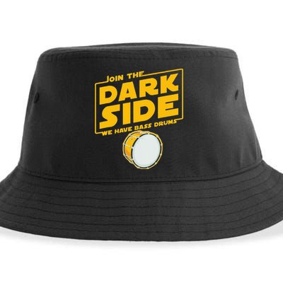 Join The Dark Side Bass Drum Player Sustainable Bucket Hat