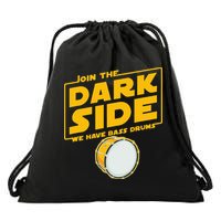 Join The Dark Side Bass Drum Player Drawstring Bag
