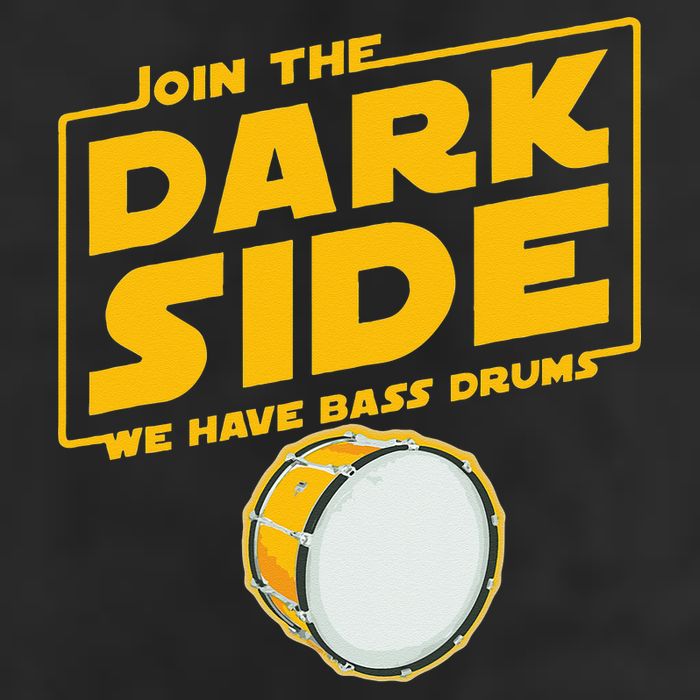 Join The Dark Side Bass Drum Player 25L Jumbo Tote