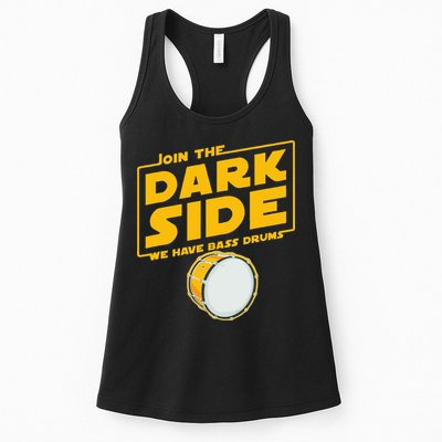Join The Dark Side Bass Drum Player Womens Tank Top