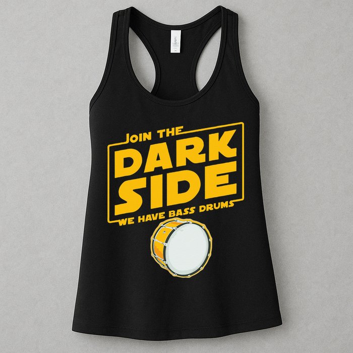 Join The Dark Side Bass Drum Player Womens Tank Top