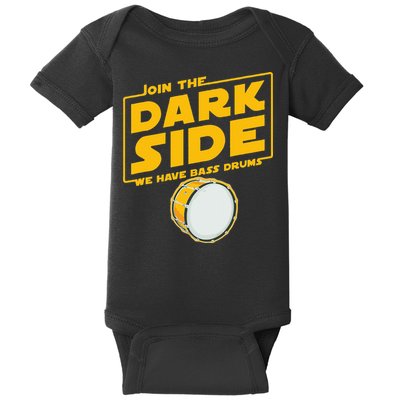 Join The Dark Side Bass Drum Player Baby Bodysuit