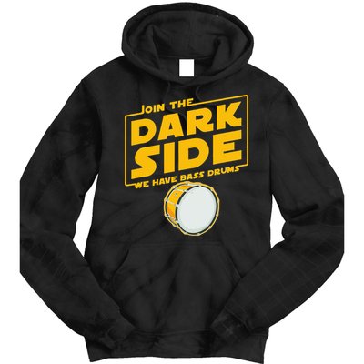 Join The Dark Side Bass Drum Player Tie Dye Hoodie