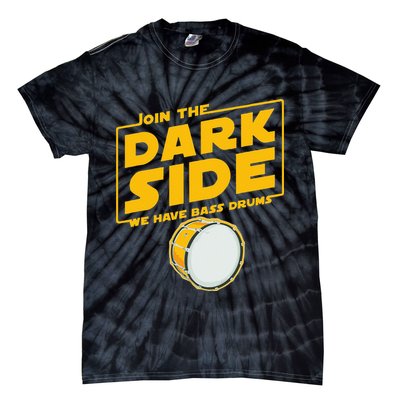 Join The Dark Side Bass Drum Player Tie-Dye T-Shirt