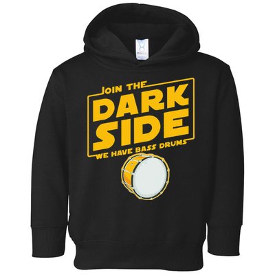 Join The Dark Side Bass Drum Player Toddler Hoodie