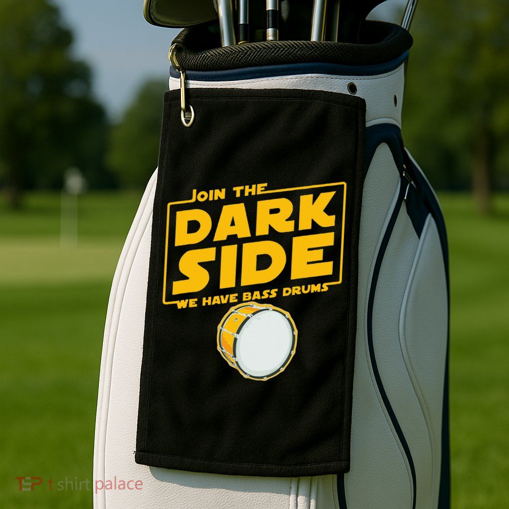 Join The Dark Side Bass Drum Player Golf Towel