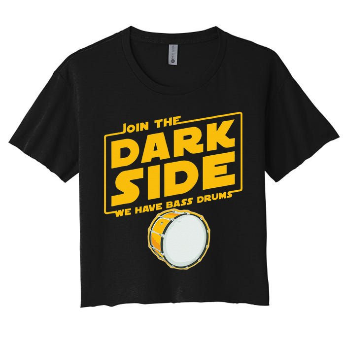 Join The Dark Side Bass Drum Player Crop Top