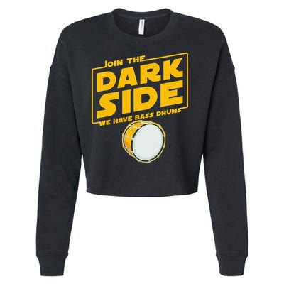 Join The Dark Side Bass Drum Player Cropped Pullover Crew