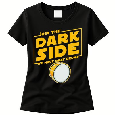 Join The Dark Side Bass Drum Player Womens T-Shirt
