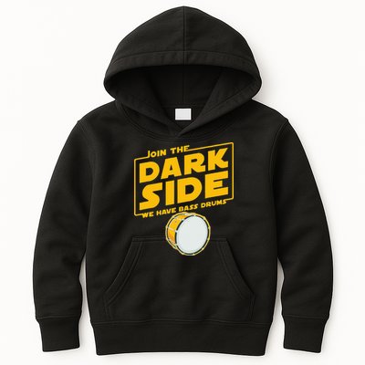 Join The Dark Side Bass Drum Player Kids Hoodie