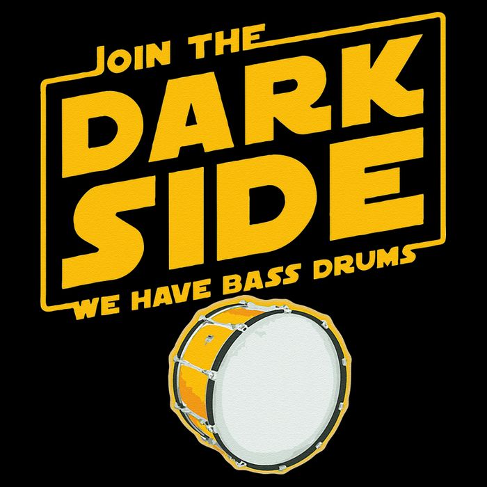 Join The Dark Side Bass Drum Player Wool Snapback Cap