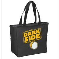Join The Dark Side Bass Drum Player Zip Tote Bag
