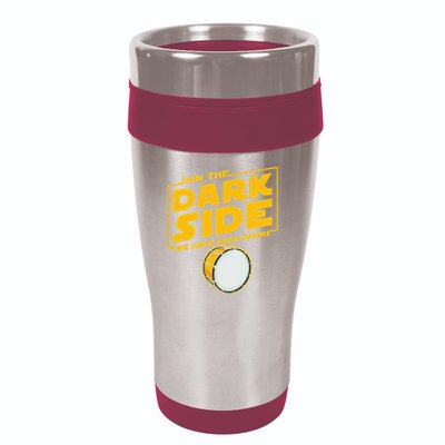 Join The Dark Side Bass Drum Player 16oz Travel Tumbler