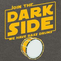 Join The Dark Side Bass Drum Player Cotton Canvas Backpack