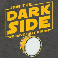 Join The Dark Side Bass Drum Player Vector Backpack