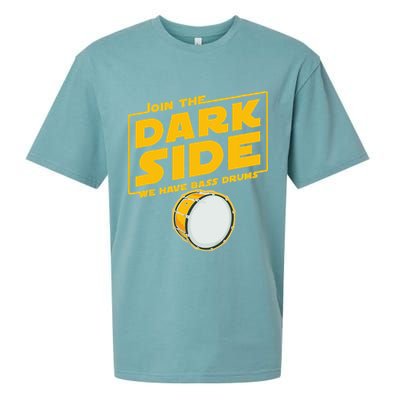 Join The Dark Side Bass Drum Player Sueded Cloud Jersey T-Shirt