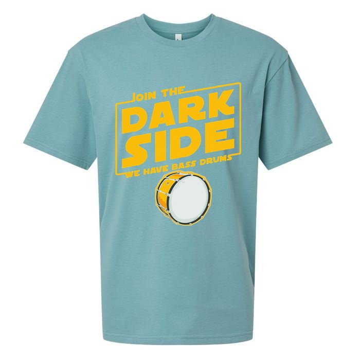 Join The Dark Side Bass Drum Player Sueded Cloud Jersey T-Shirt