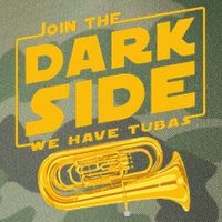 Join The Dark Side Tuba Player Legacy Tie Dye Trucker Hat