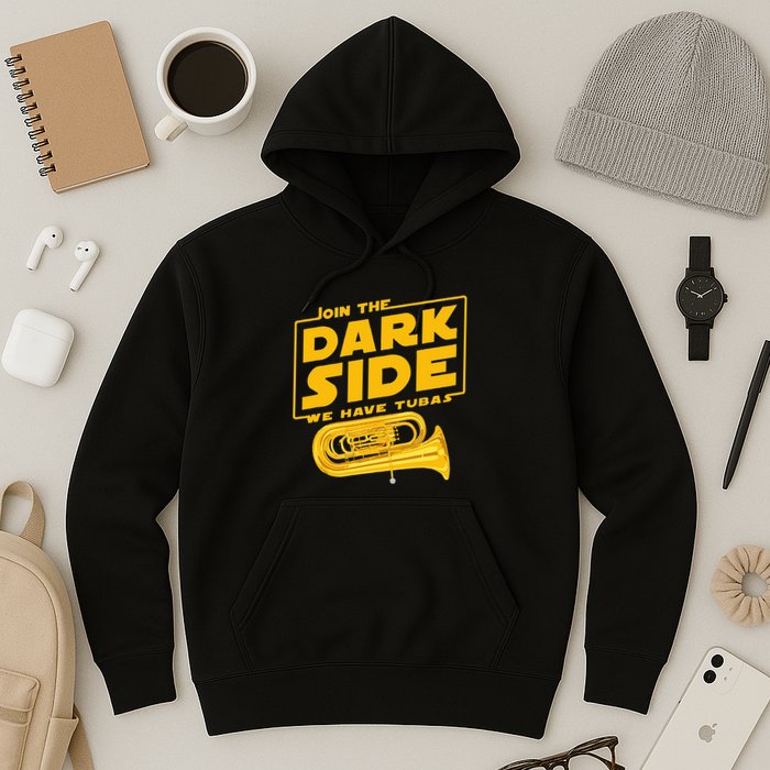 Join The Dark Side Tuba Player Hoodie
