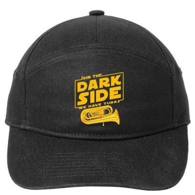 Join The Dark Side Tuba Player 7-Panel Snapback Hat