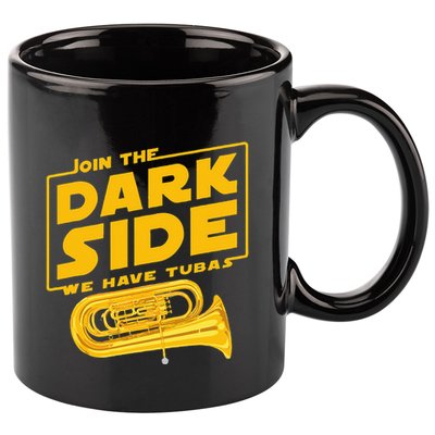 Join The Dark Side Tuba Player 11oz C Handle Ceramic Mug