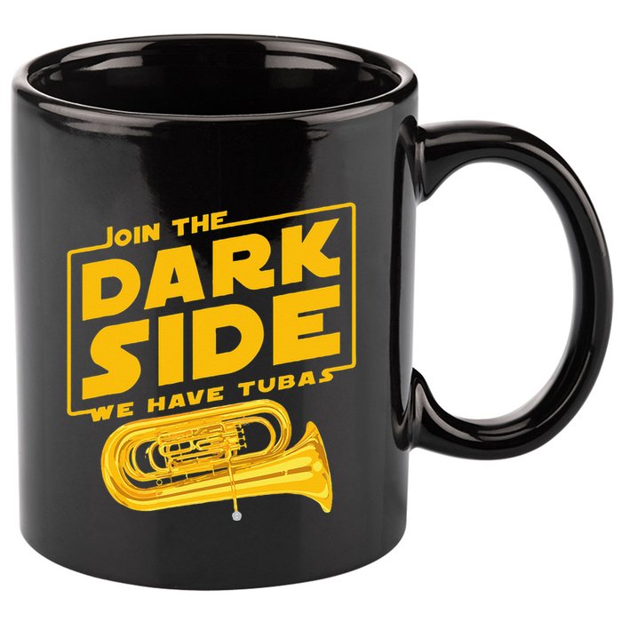 Join The Dark Side Tuba Player 11oz C Handle Ceramic Mug