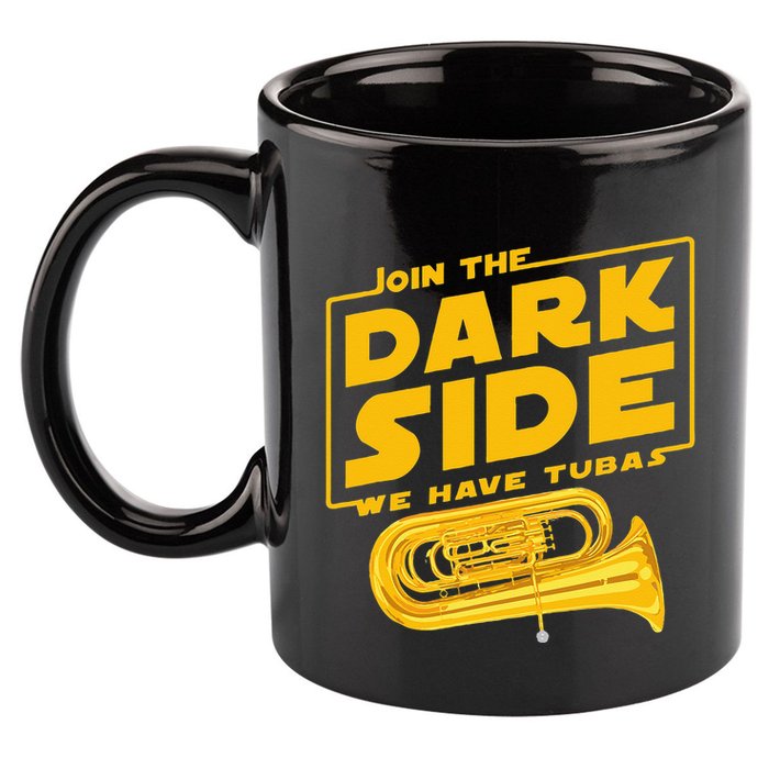 Join The Dark Side Tuba Player 11oz C Handle Ceramic Mug