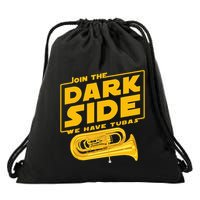 Join The Dark Side Tuba Player Drawstring Bag