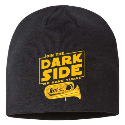 Join The Dark Side Tuba Player Sustainable Beanie