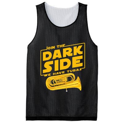 Join The Dark Side Tuba Player Mesh Reversible Basketball Jersey Tank