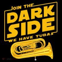 Join The Dark Side Tuba Player Magnet