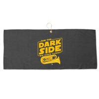 Join The Dark Side Tuba Player Large Microfiber Waffle Golf Towel