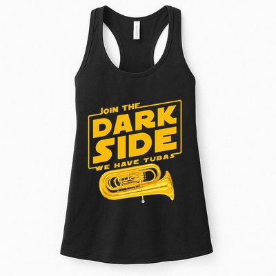 Join The Dark Side Tuba Player Womens Tank Top