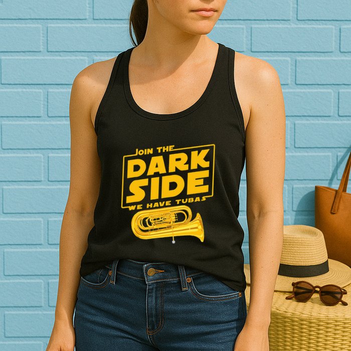 Join The Dark Side Tuba Player Womens Tank Top