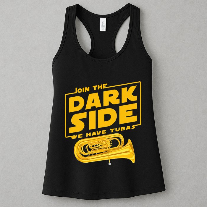 Join The Dark Side Tuba Player Womens Tank Top