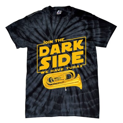 Join The Dark Side Tuba Player Tie-Dye T-Shirt