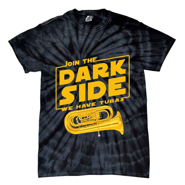 Join The Dark Side Tuba Player Tie-Dye T-Shirt