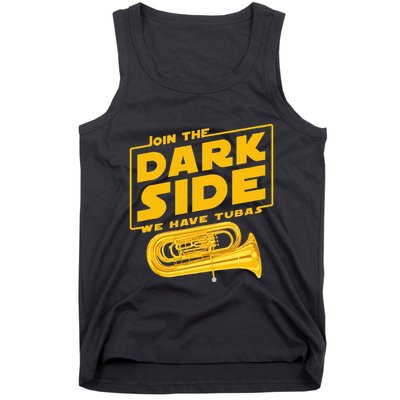Join The Dark Side Tuba Player Tank Top