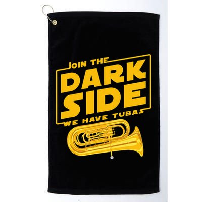 Join The Dark Side Tuba Player Golf Towel