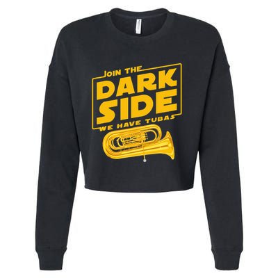 Join The Dark Side Tuba Player Cropped Pullover Crew