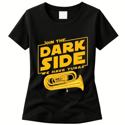 Join The Dark Side Tuba Player Womens T-Shirt