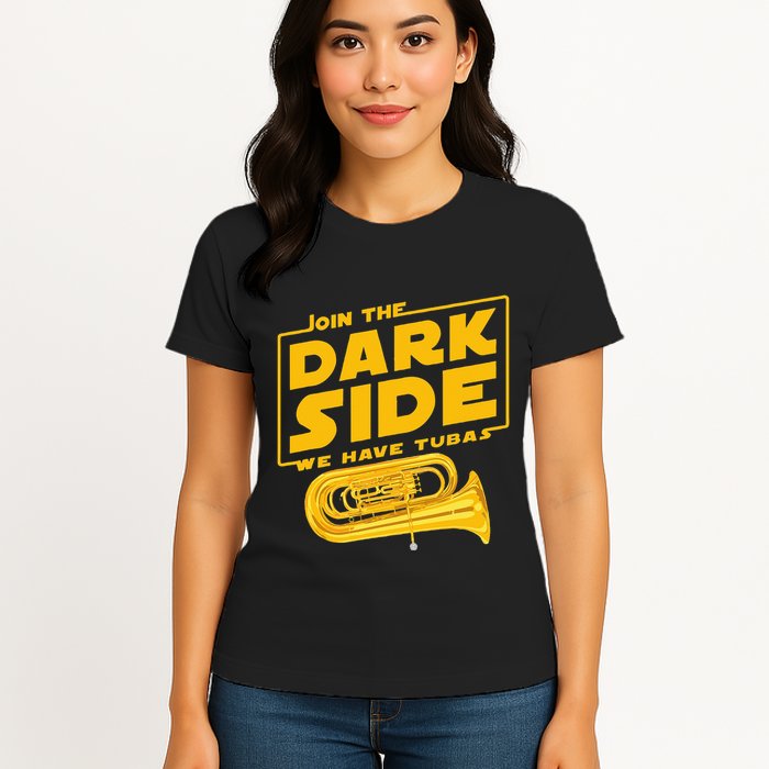 Join The Dark Side Tuba Player Womens T-Shirt
