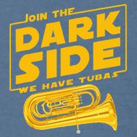 Join The Dark Side Tuba Player Garment-Dyed Sweatshirt