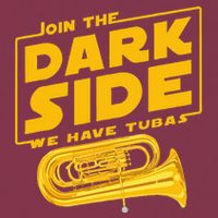 Join The Dark Side Tuba Player 16oz Travel Tumbler