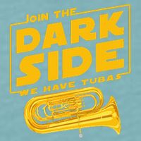 Join The Dark Side Tuba Player Sueded Cloud Jersey T-Shirt