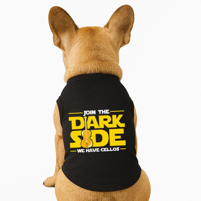 Join The Dark Side We Have Cellos Cellist Orchestra Musician Doggie Tank