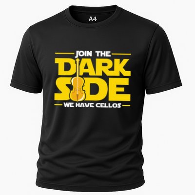 Join The Dark Side We Have Cellos Cellist Orchestra Musician Cooling Performance Crew T-Shirt