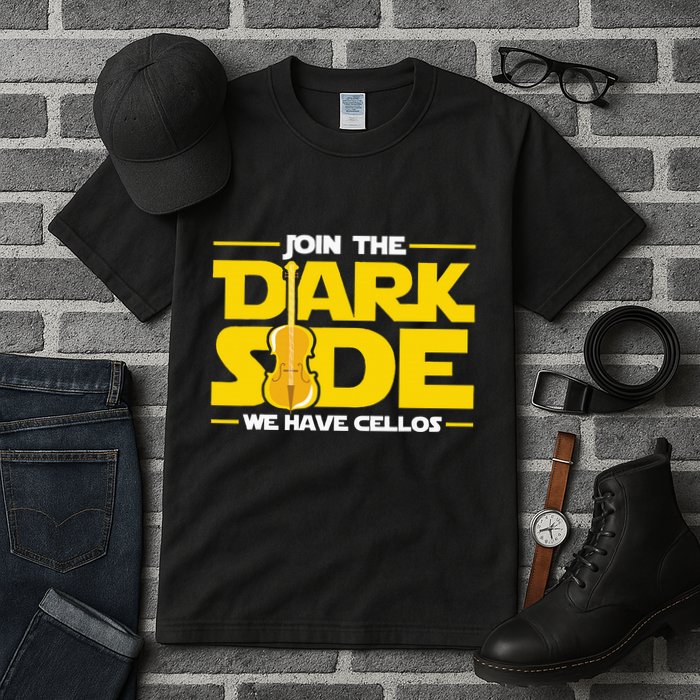 Join The Dark Side We Have Cellos Cellist Orchestra Musician Tall T-Shirt