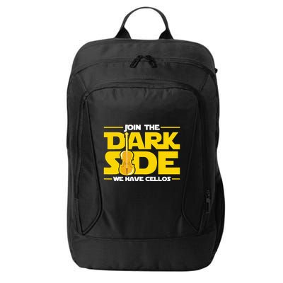 Join The Dark Side We Have Cellos Cellist Orchestra Musician City Backpack